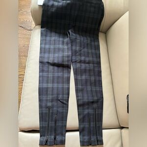 Alexander Wang T by Multi tonal plaid cotton stretch pants